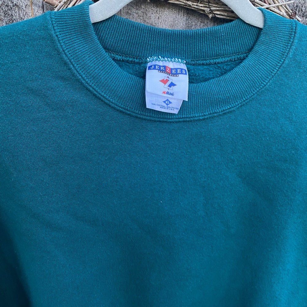 Jerzees Teal sweatshirt - Picture 2 of 3